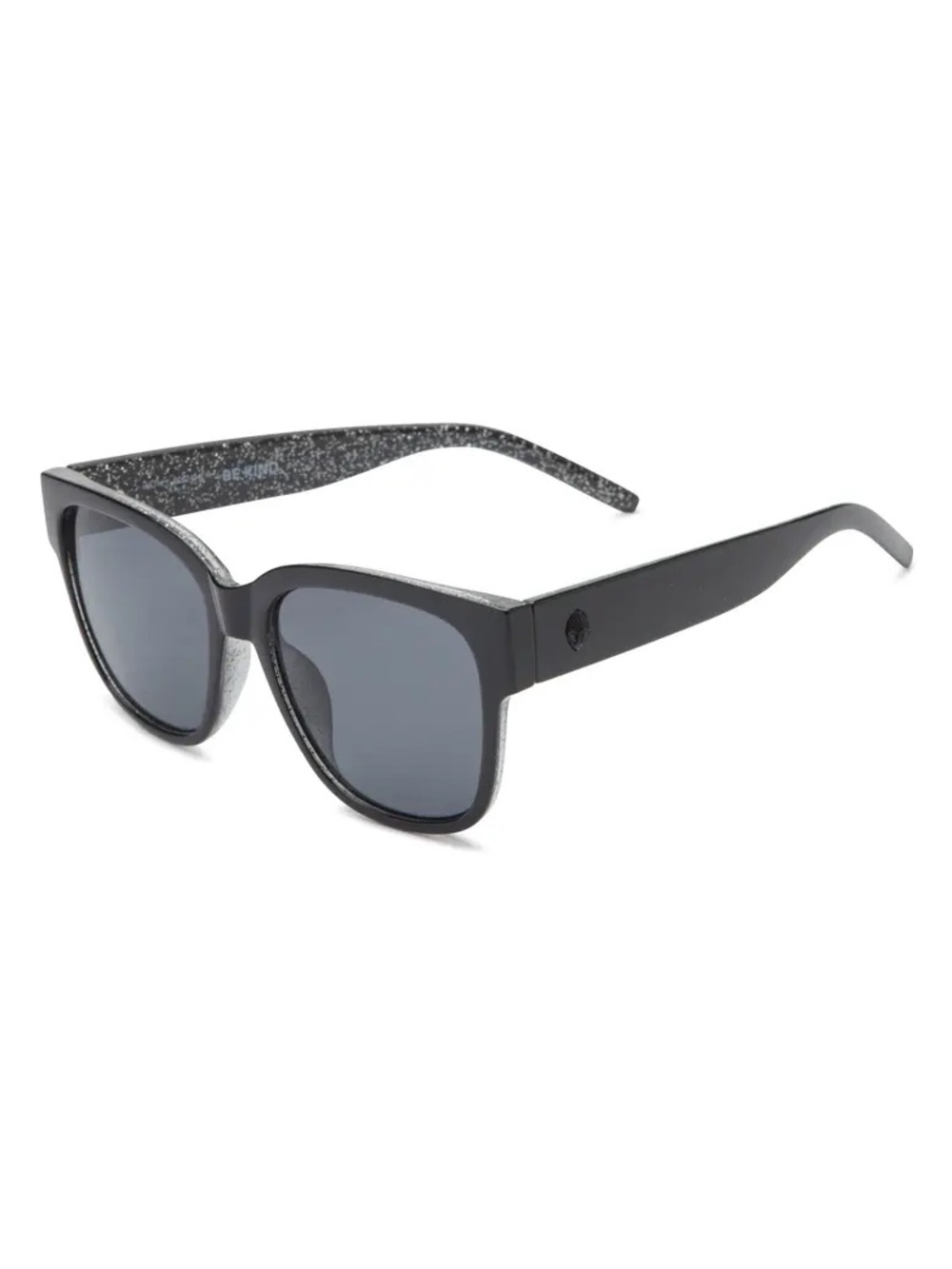 Kurt Geiger London Black Glitter Wayfarer Sunglasses - Picture 3 of 9